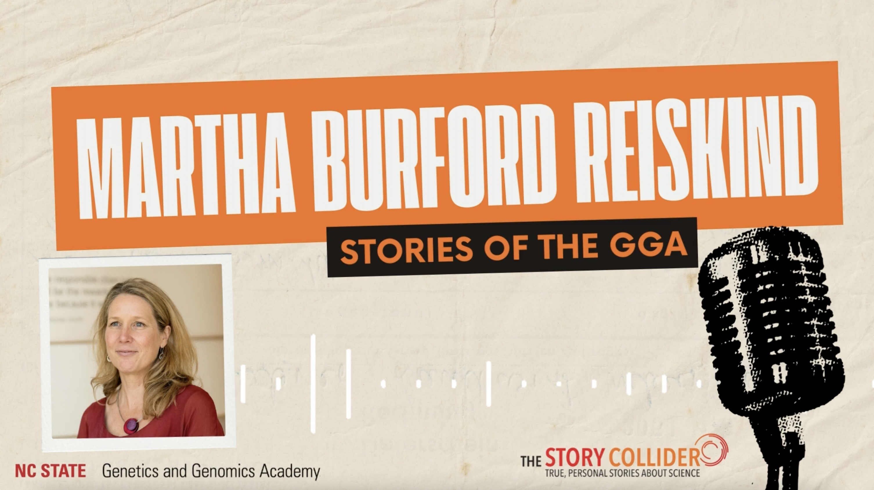 Thumbnail of Youtube video "Story Collider: Stories of the GGA - Martha Burford Reiskind"