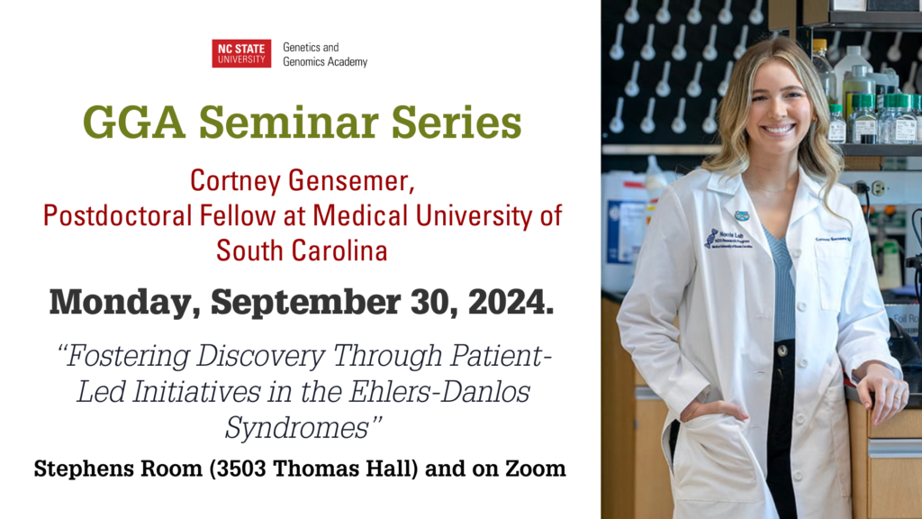 GGA Seminar Series with Cortney Gensemar.